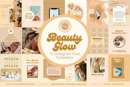 Beauty Glow Instagram Post Templates