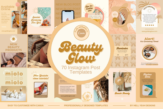 Beauty Glow Instagram Post Templates