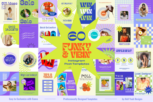 Funky & Vibin Instagram Post Templates