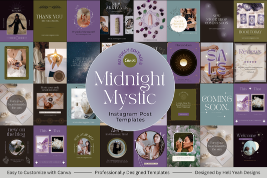 Midnight Mystic Instagram Post Templates