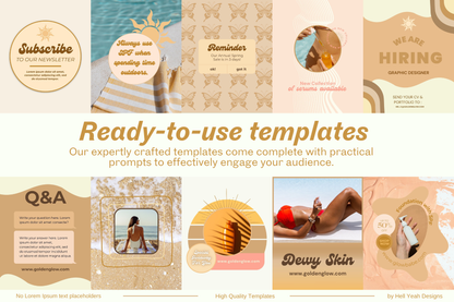 Beauty Glow Instagram Post Templates